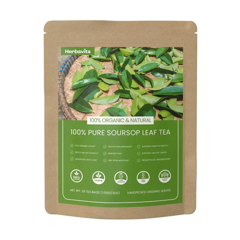 100% Organic Soursop Leaf Tea